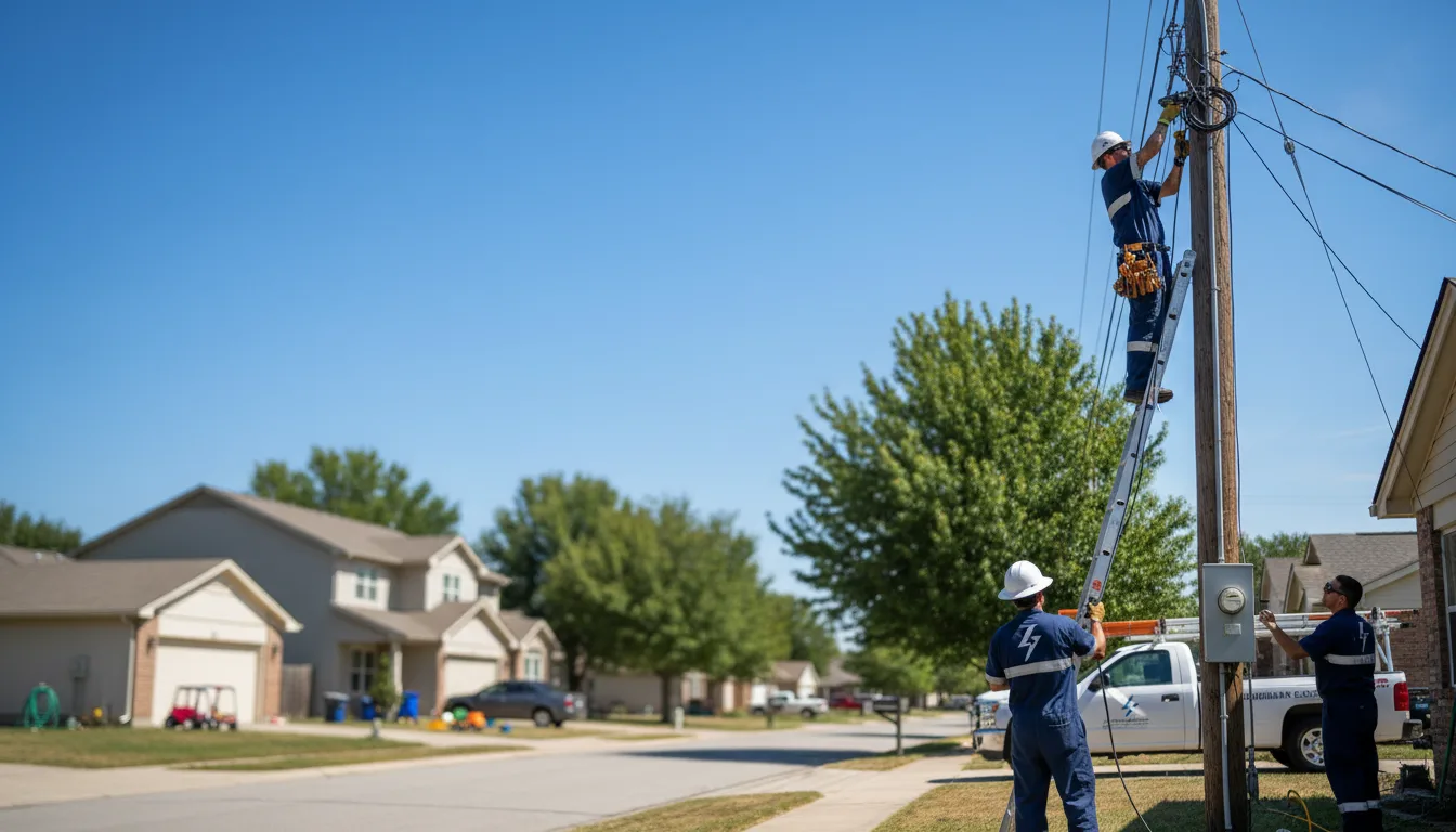 Residential electrician providing installation services in Ocilla, GA